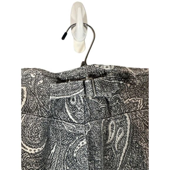 Kate Hill Gray Abstract Paisley Cotton Blend Dress Pants Women Sz 6 - Picture 8 of 10